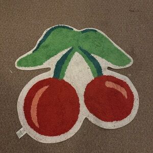 Cherry Shaped Accent Rug